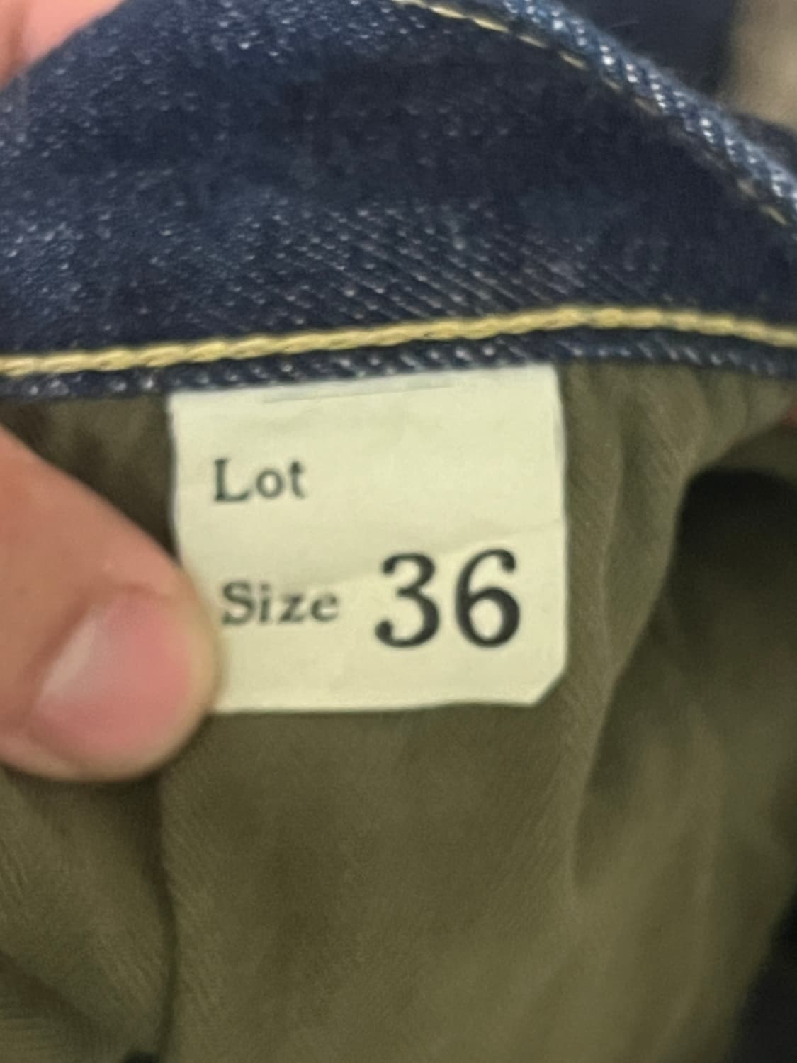 브론슨 셀비지 데님 44801,36사이즈 상품이미지3