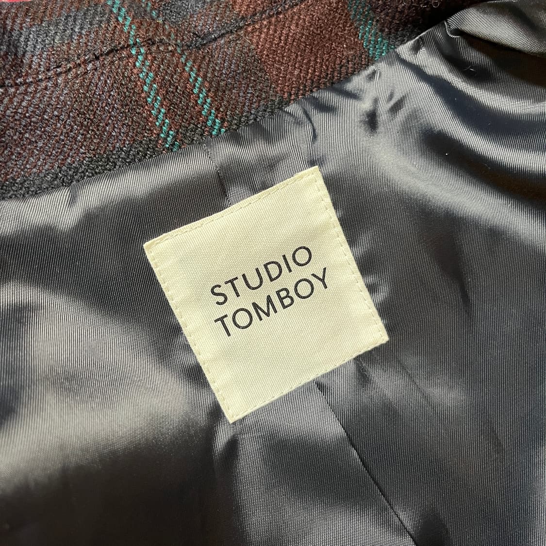 스튜디오톰보이 체크 블레이저 자켓 상품이미지7