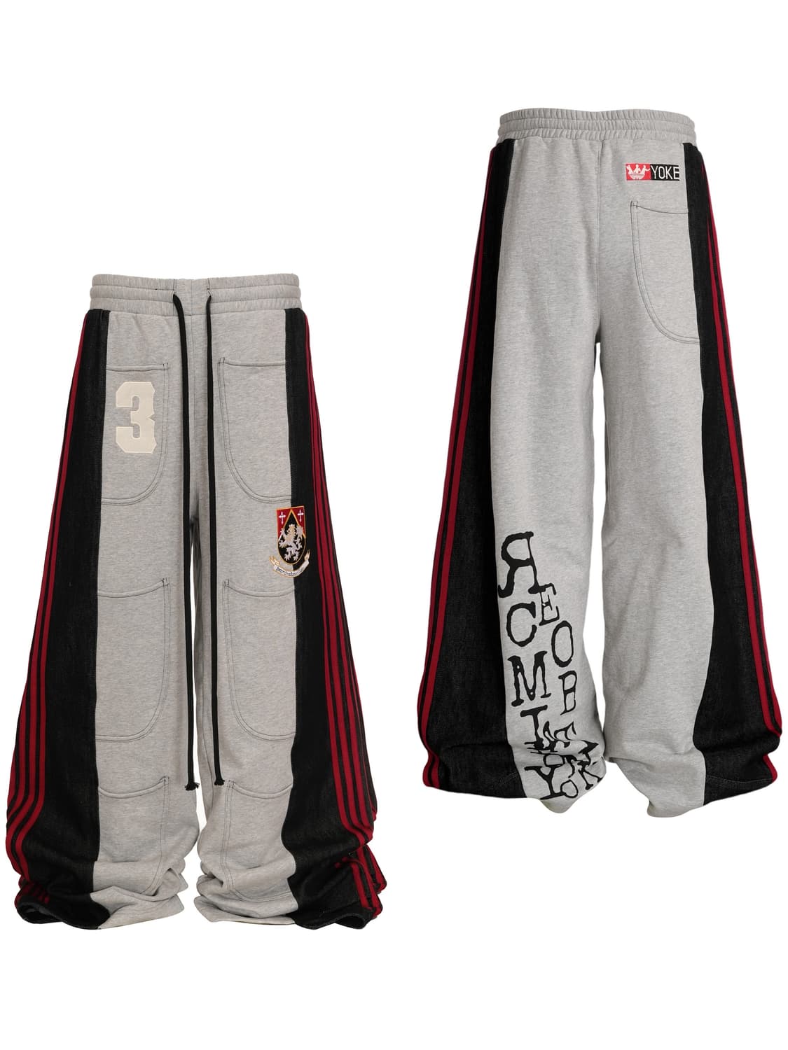 Color Block Wide Sweat Pants 상품이미지1