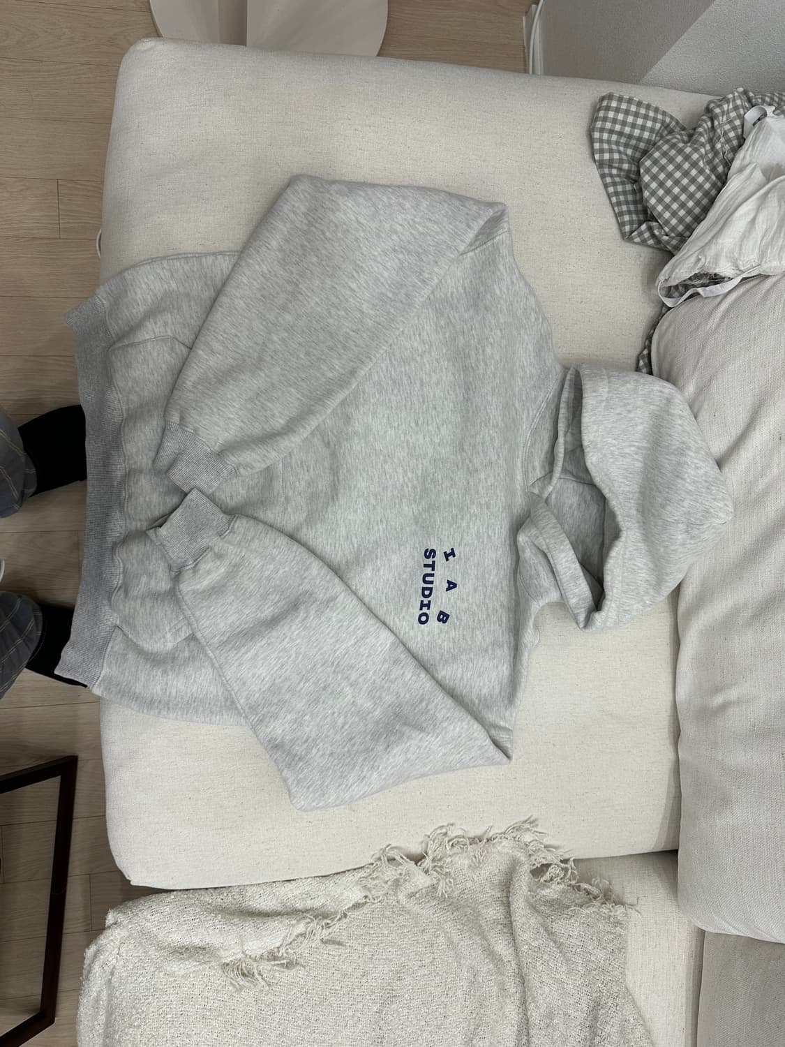 아이앱 IAB 후드티 라이트그레이 초판 M 상품이미지1