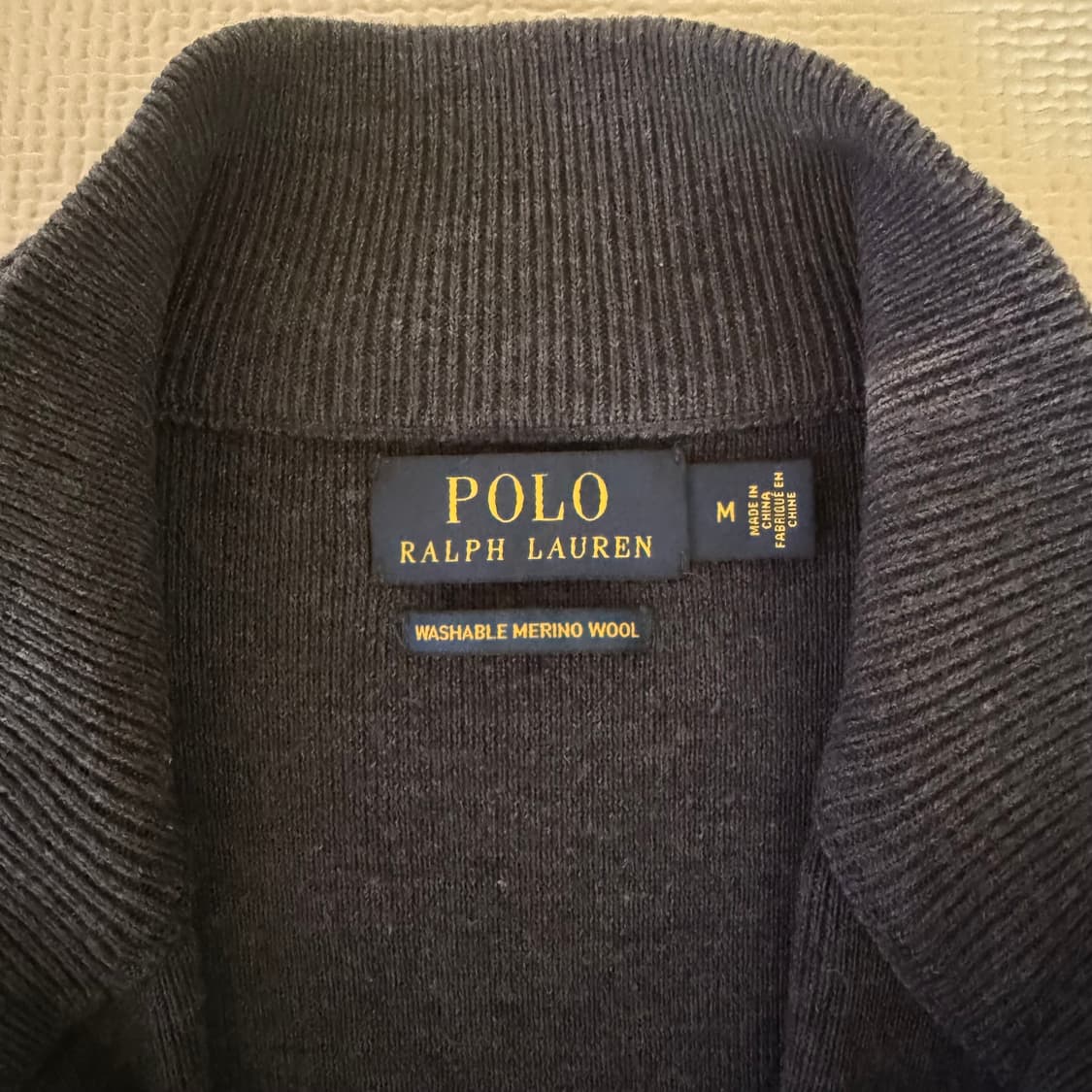 폴로 랄프로렌 메리노 울 반집업 니트 상품이미지3