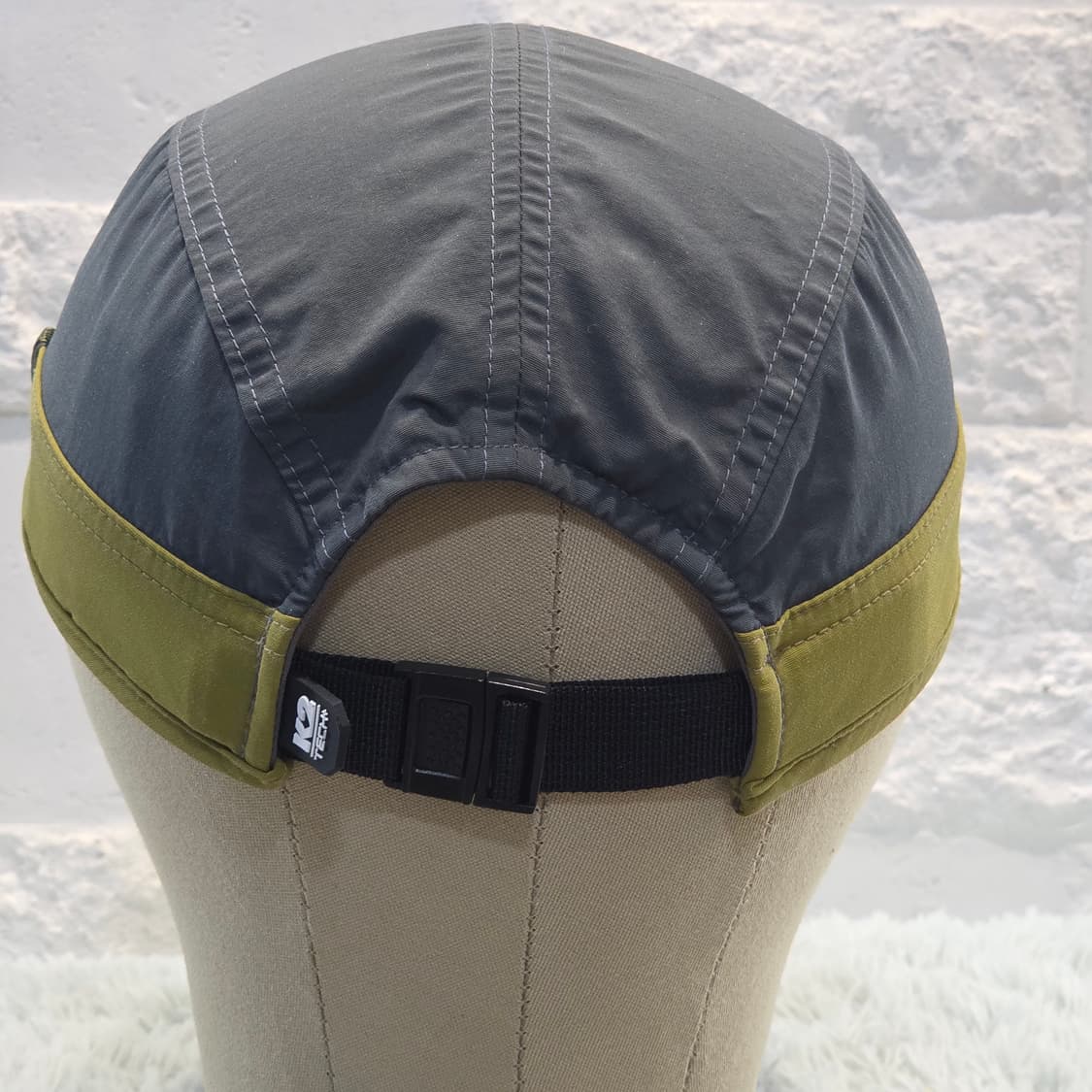 L4-7:K2 테크 라이트 하이킹 캡 그레이x라임 (조절가능58cm) 상품이미지4