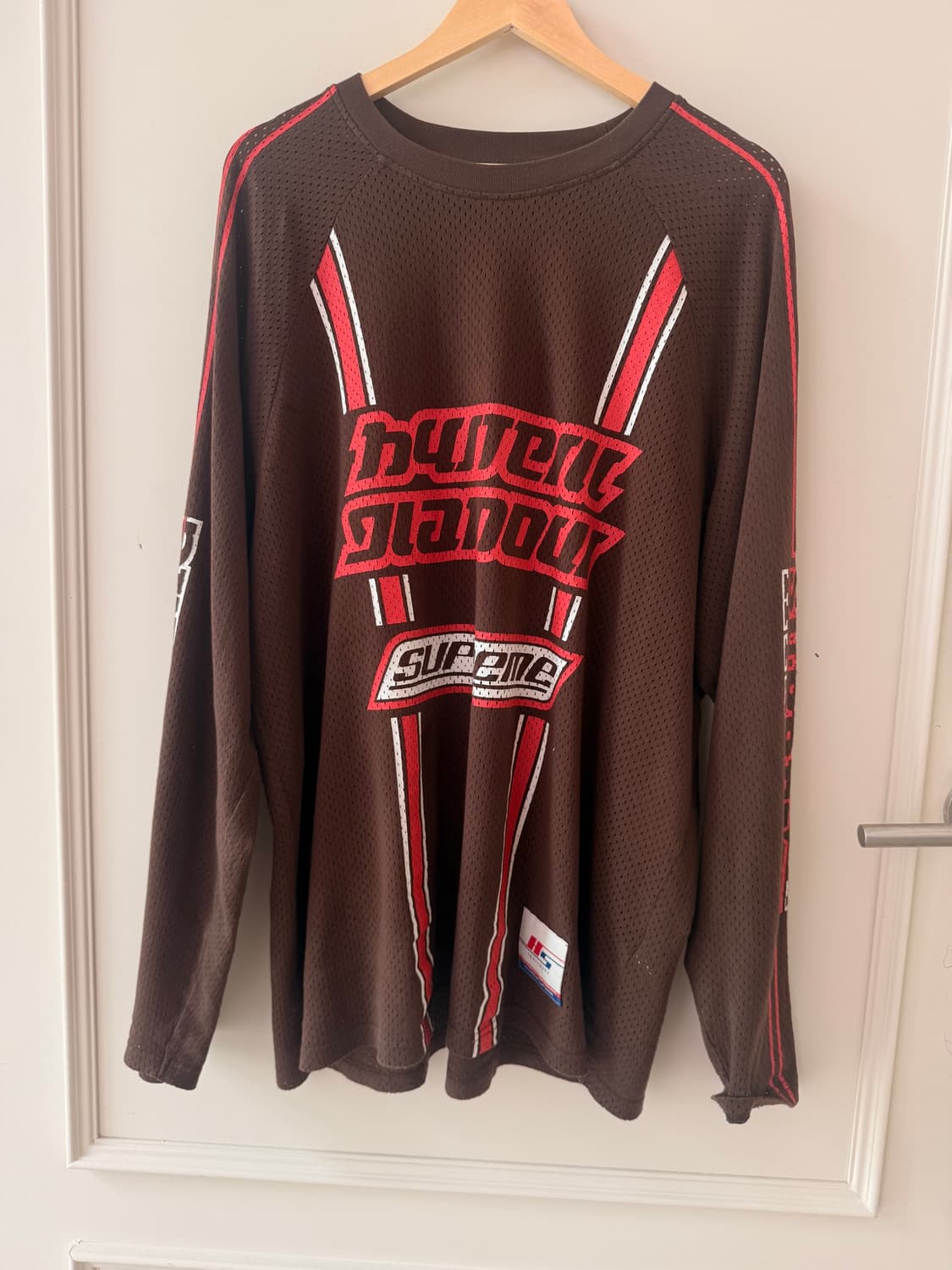 슈프림(Supreme)히스테릭 글래머 메쉬 롱슬리브 브라운 상품이미지1