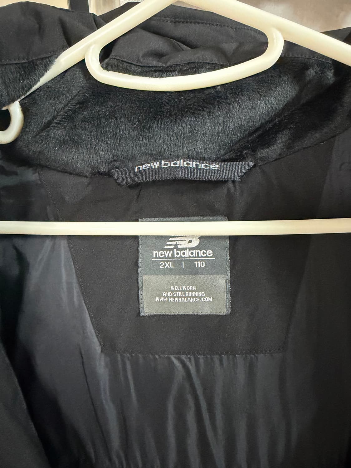 [2XL] 뉴발란스 UNI 액티브 롱 구스 롱패딩 블랙 상품이미지4