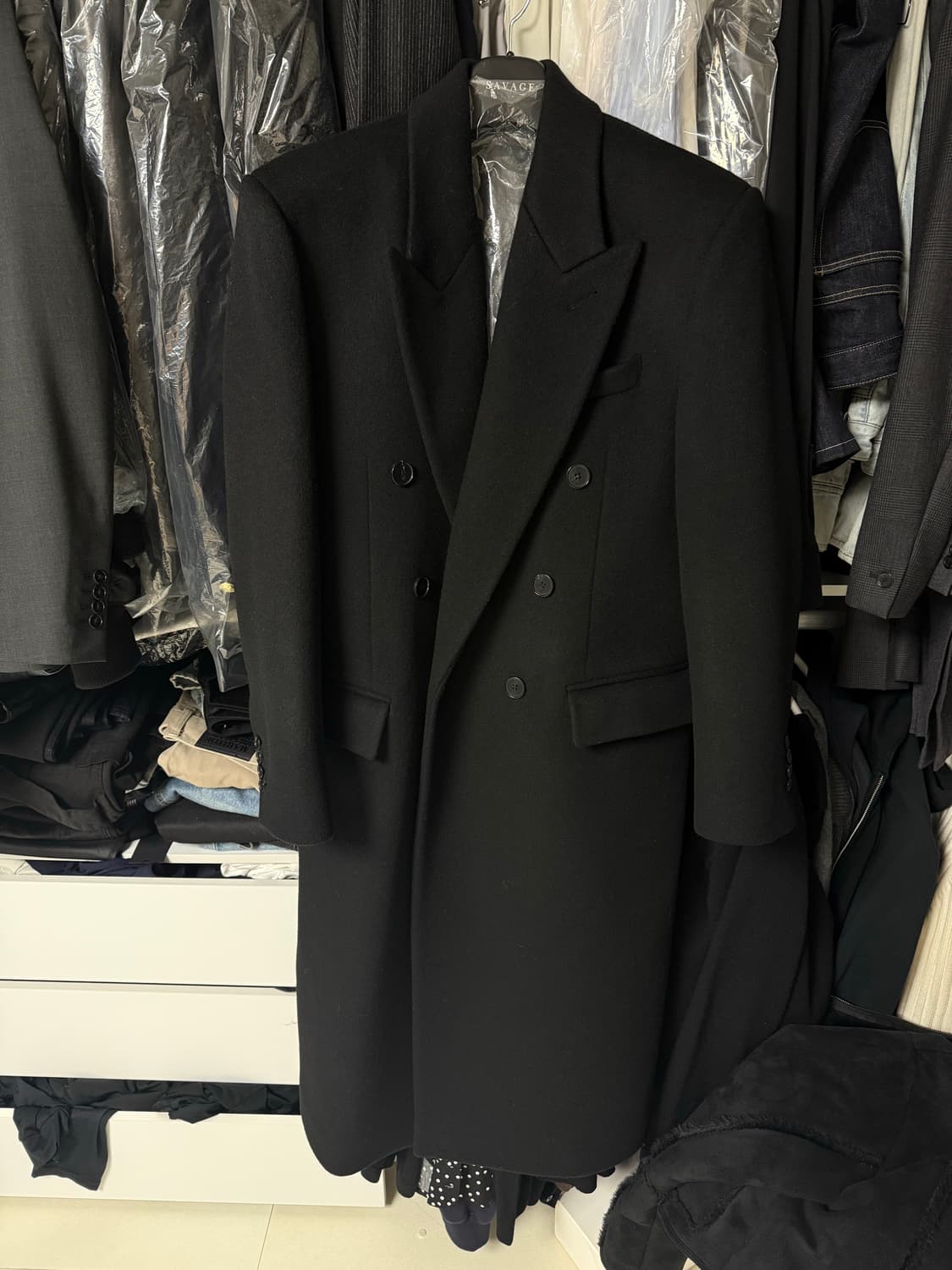 세비지 / Cashmere Double Breasted coat / M 상품이미지7