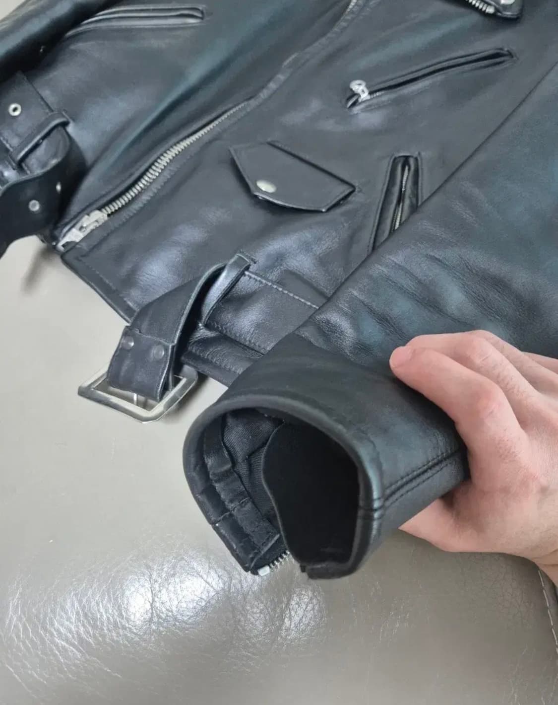 [36] 쇼트 100주년 퍼펙토 가죽자켓 상품이미지5