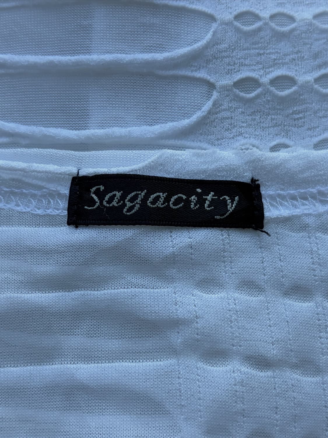 SALE) Sagacity 텍스처 시스루 베스트 상품이미지6
