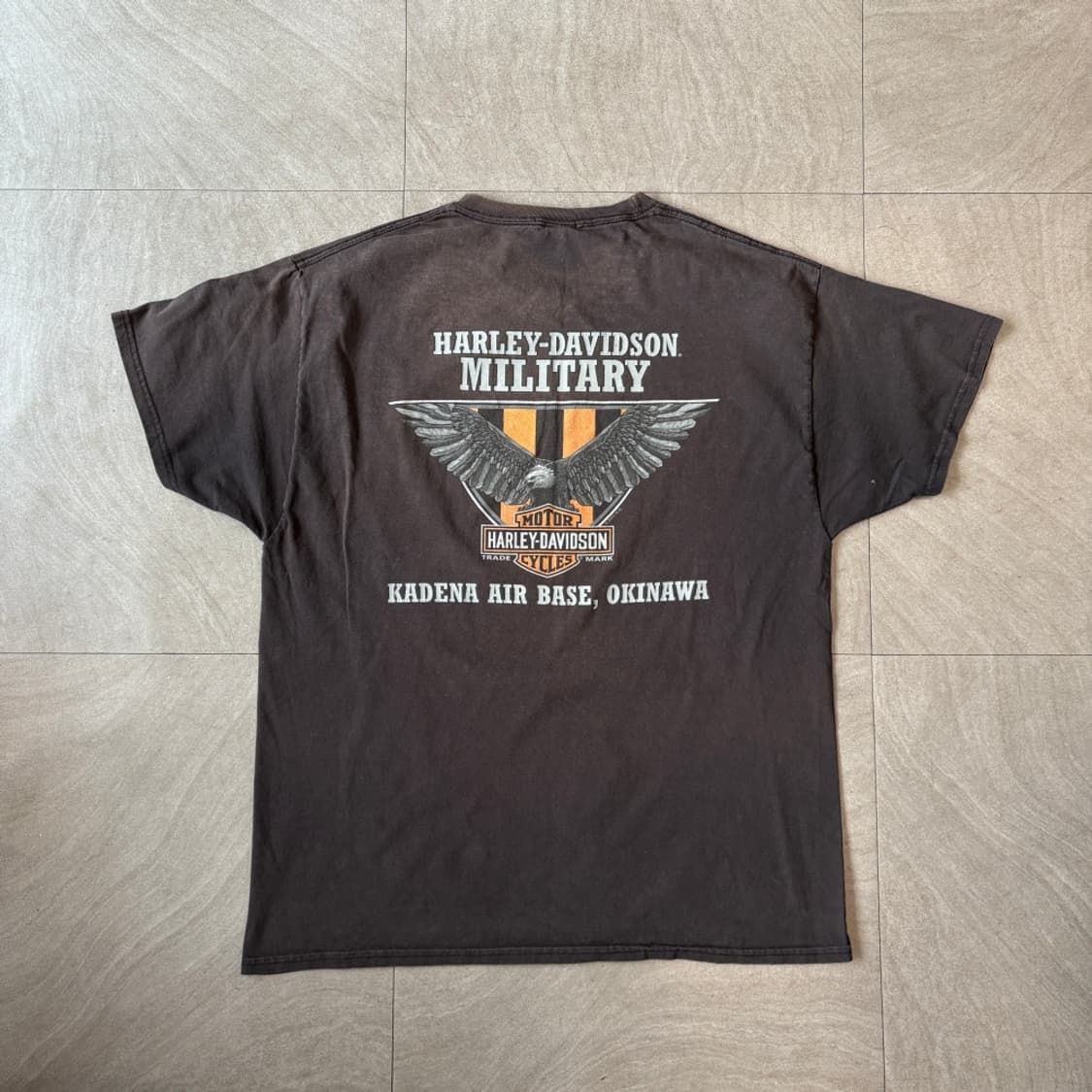 할리데이비슨 정품 페이딩 블랙 반팔 티셔츠 반팔티 상품이미지8