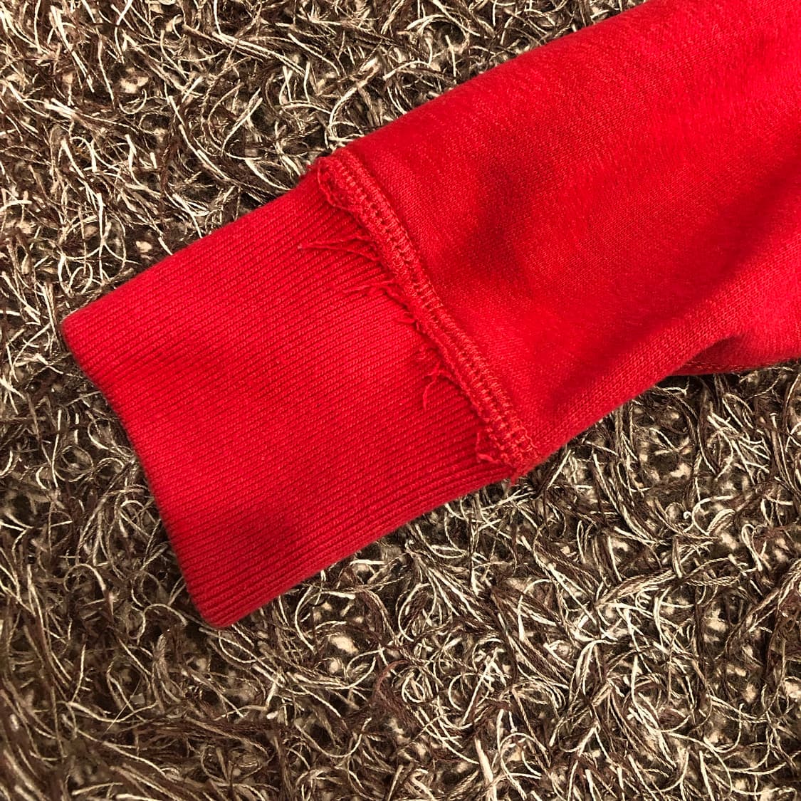 아베크롬비 Y2K 딱붙 버튼 후드집업 레드 상품이미지3