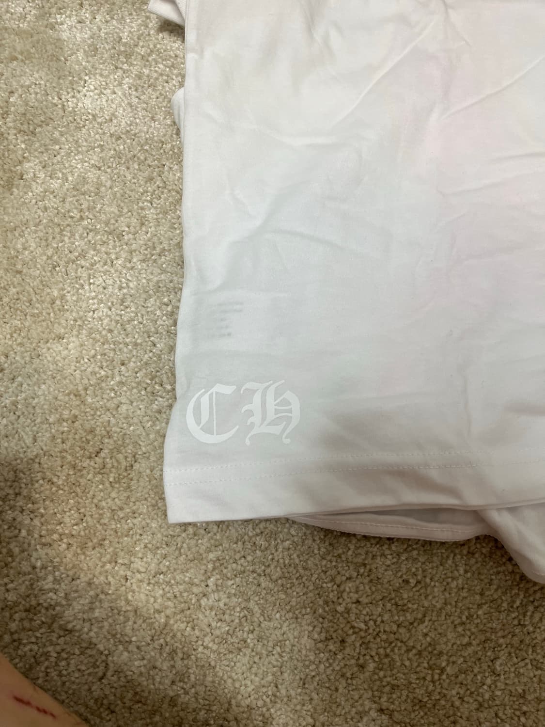 크롬하츠 홀스슈 롱 슬리브 화이트 / 핑크 L사이즈 상품이미지2