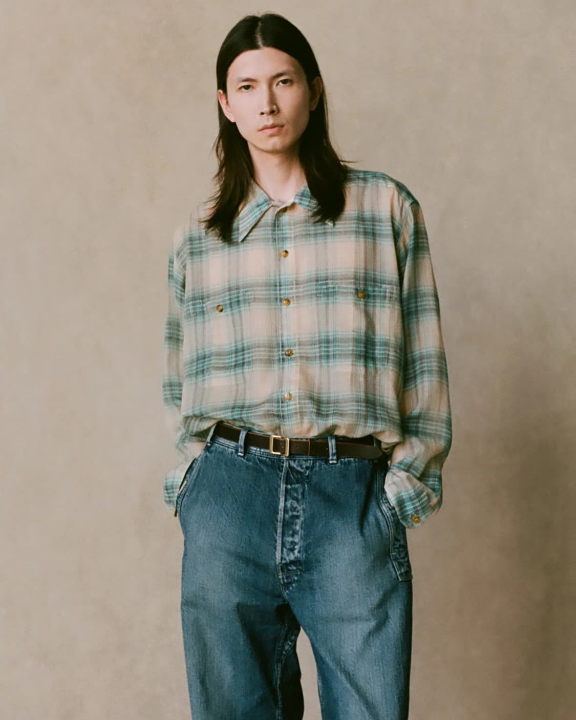 NICENESS 나이스네스 TOMMY 셔츠 베이지 L 상품이미지6