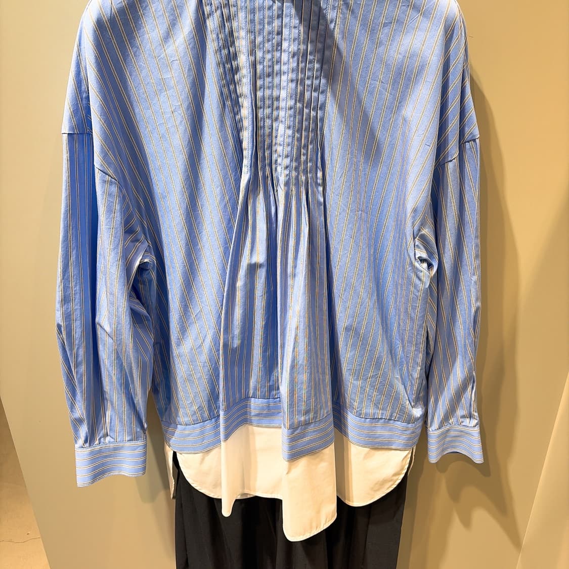 (정품/새상품) ENFOLD 엔폴드 블루 스트라이프 레이어드 드레스 상품이미지2