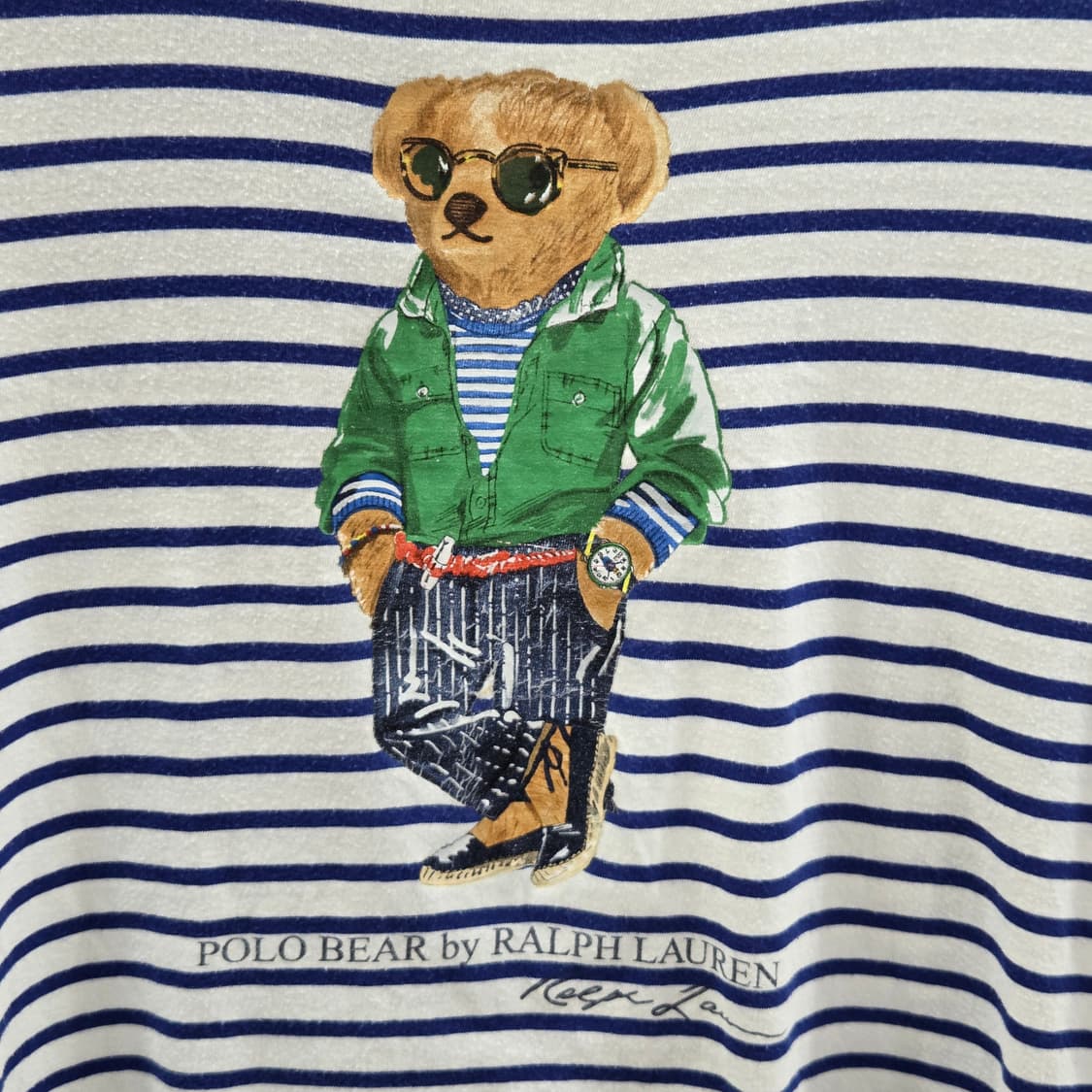 폴로랄프로렌 보이즈 폴로베어 스트라이프 반팔티 XL/18/20 상품이미지2