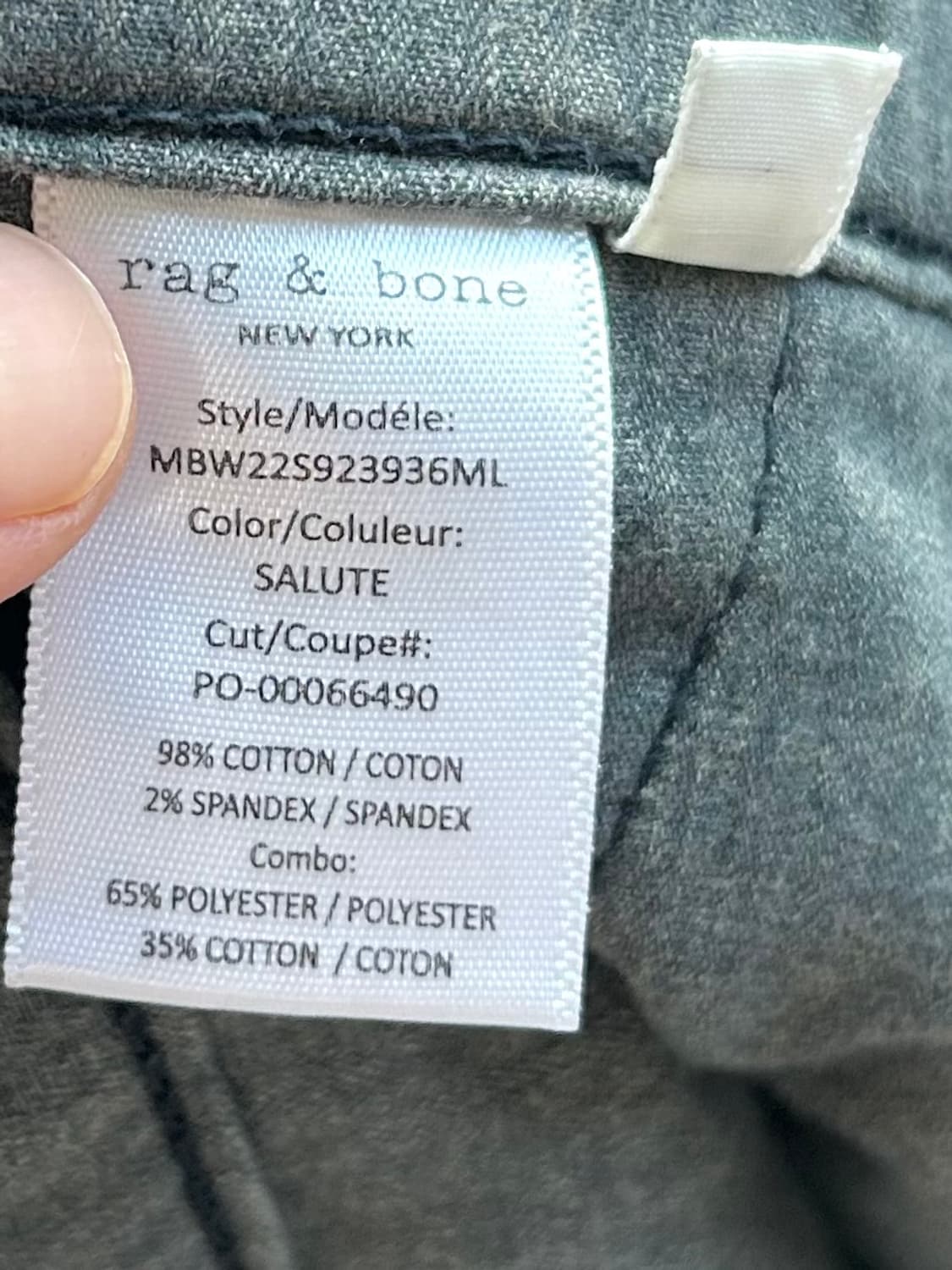 랙앤본 rag&bone 남성 치노 반바지 네이비 33 상품이미지4