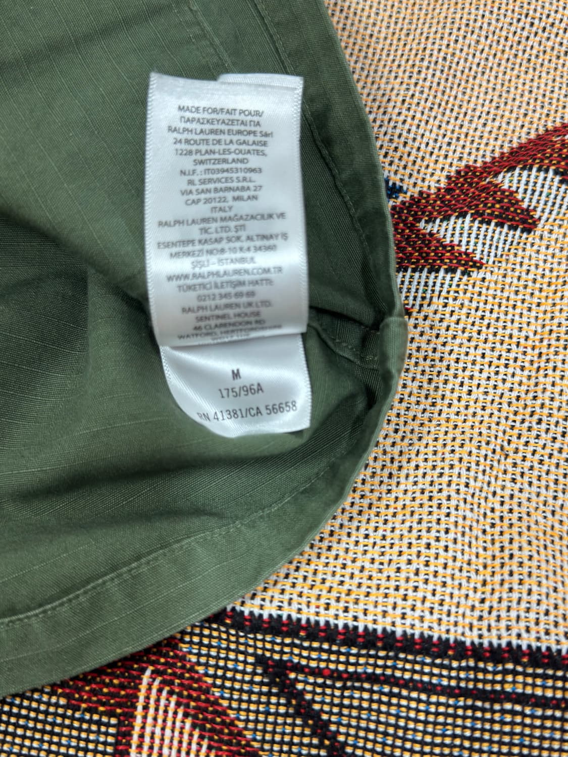 폴로 립스탑 정글 퍼티그 자켓 M 상품이미지4