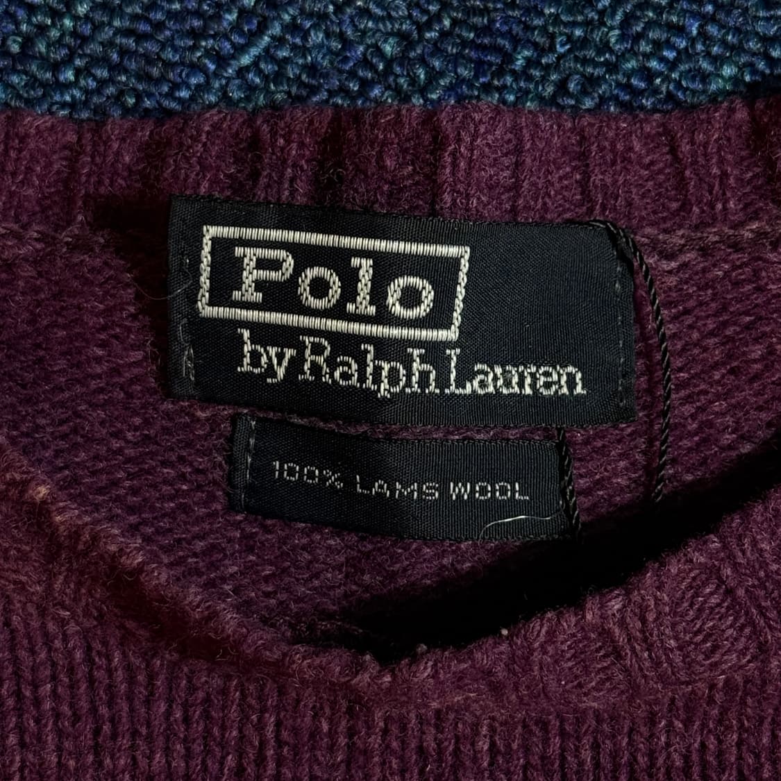 폴로 랄프로렌 버건디 니트 상품이미지3