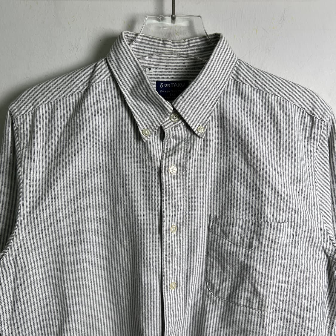 sontaku 손타쿠 스트라이프 버튼다운 옥스포드 셔츠 M 상품이미지4