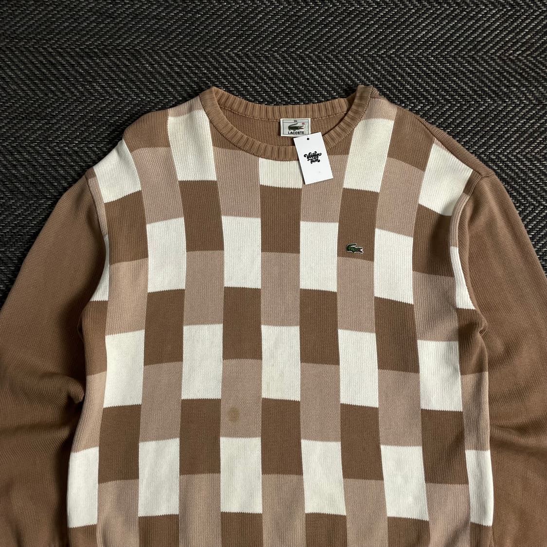 라코스테 자수로고 빈티지 패턴 니트y 3282 상품이미지5