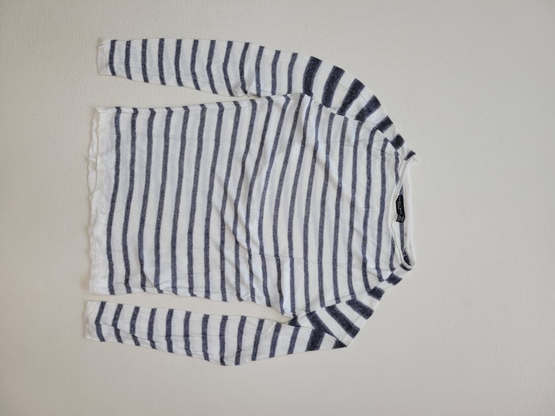 자라맨 ZARAMAN 스트라이프 니트 100 화이트 상품이미지1