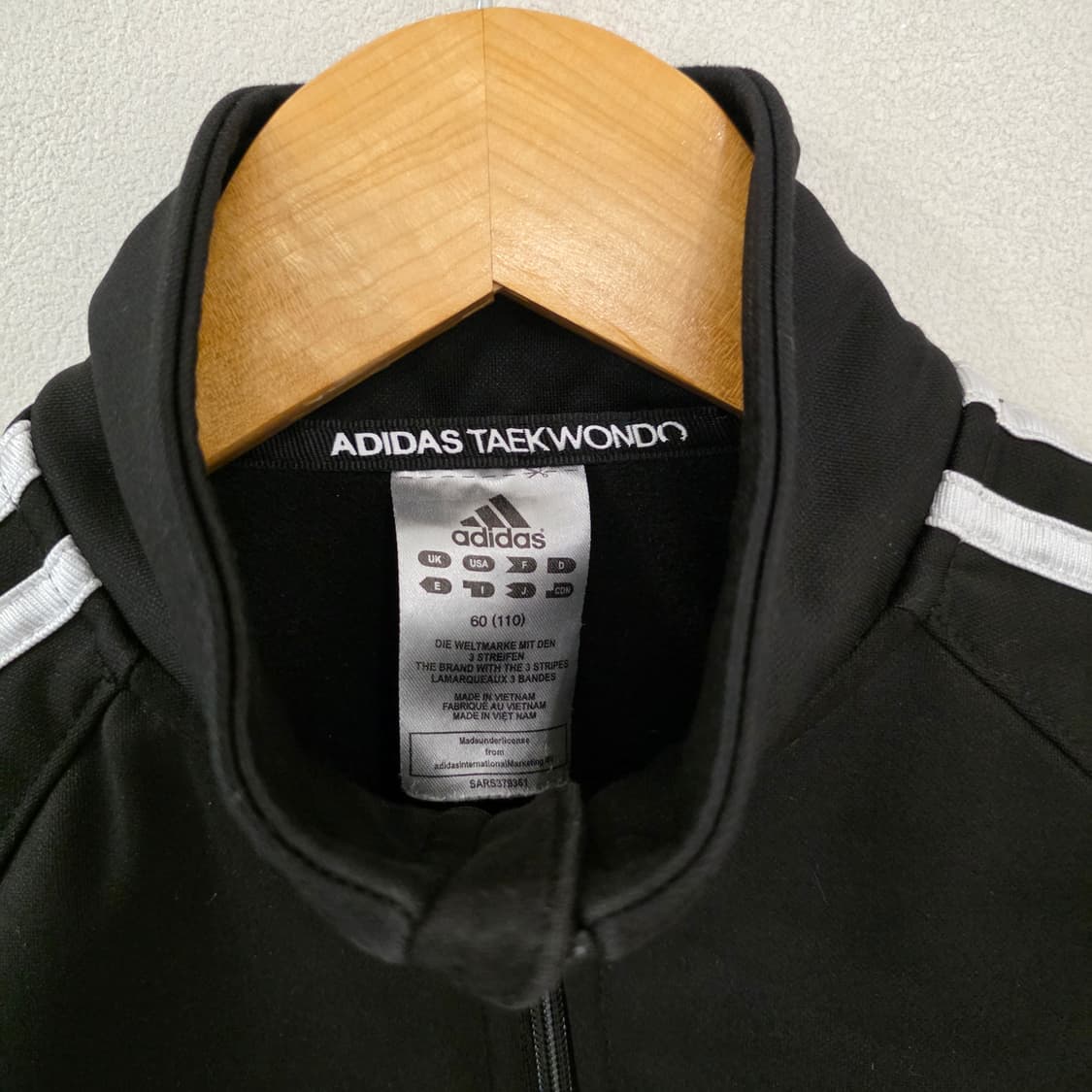 아디다스 아동 삼선 트랙 자켓 블랙 60(110) 상품이미지5