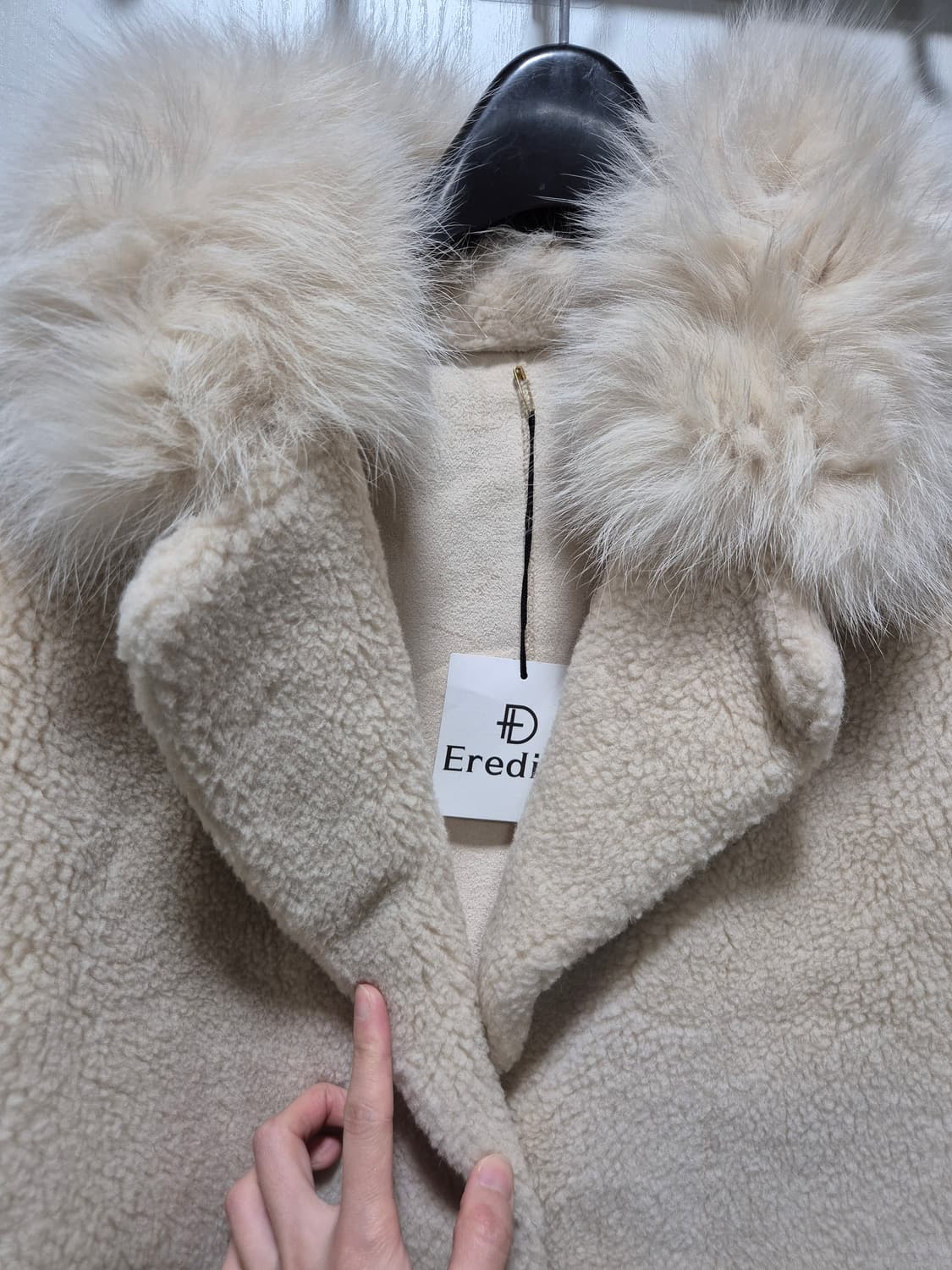 (새상품)Eredita 에레디타 퍼 카라 코트 상품이미지2