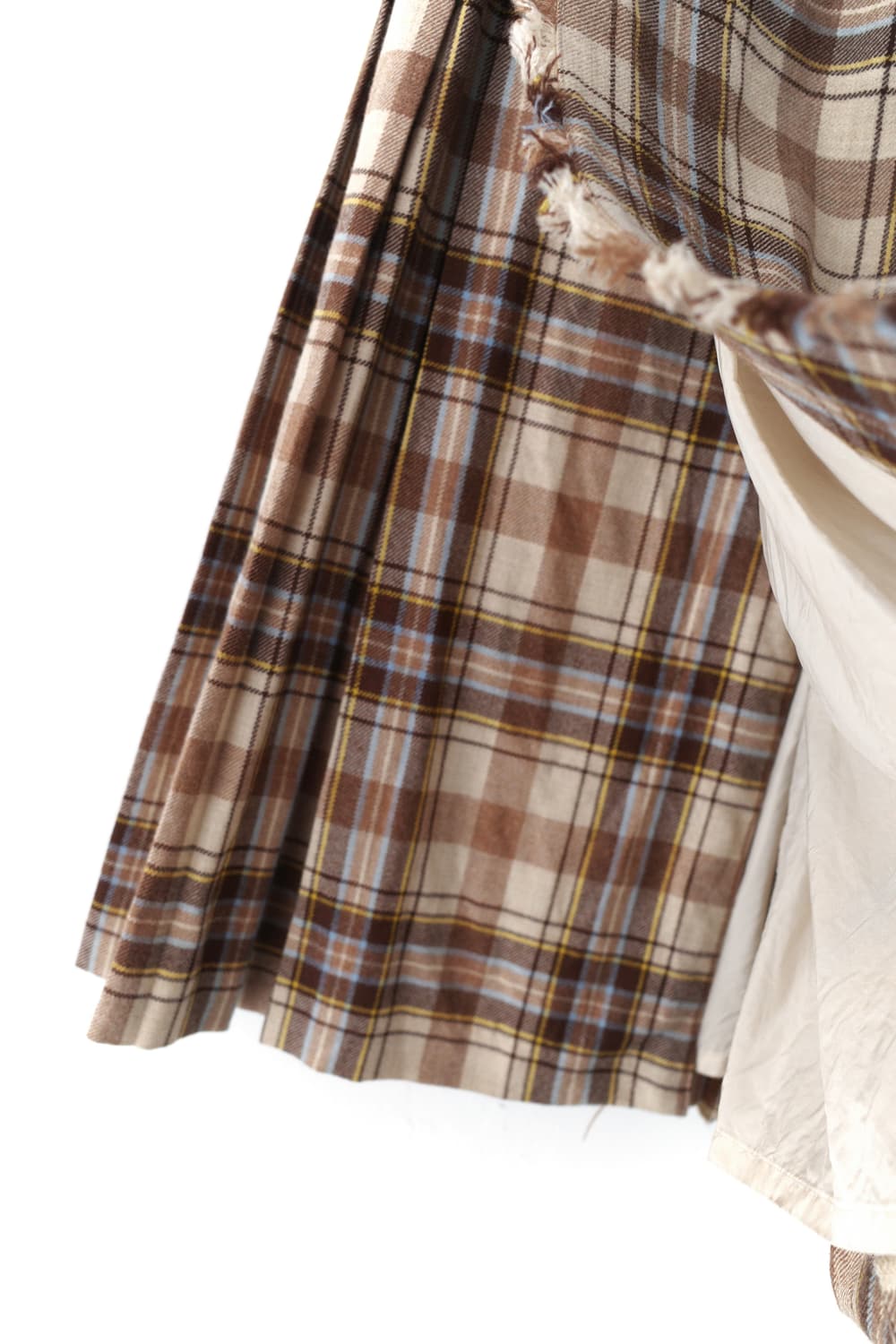 check pleats wrap skirt  상품이미지4