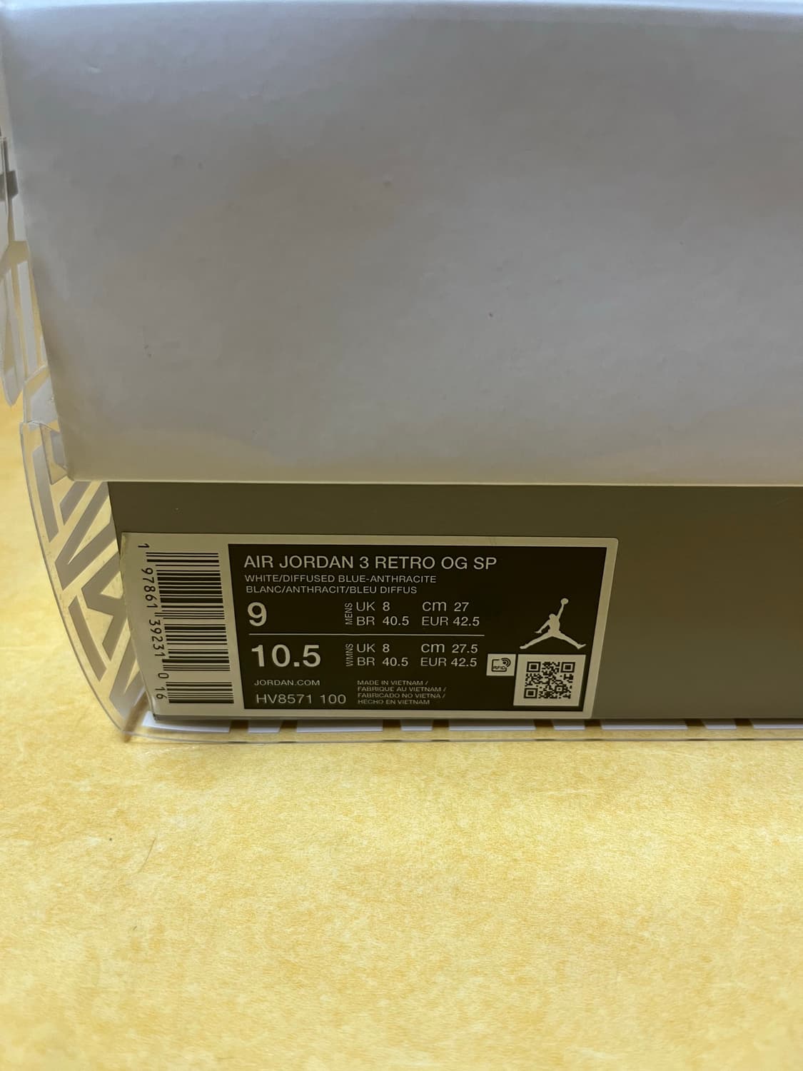 조던3 아마 마니에르 OG 포더 러브 270 사이즈 판매합니다 상품이미지6