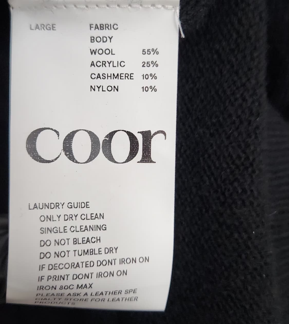 COOR 쿠어 110 니트가디건 캐시미어가디건 상품이미지5