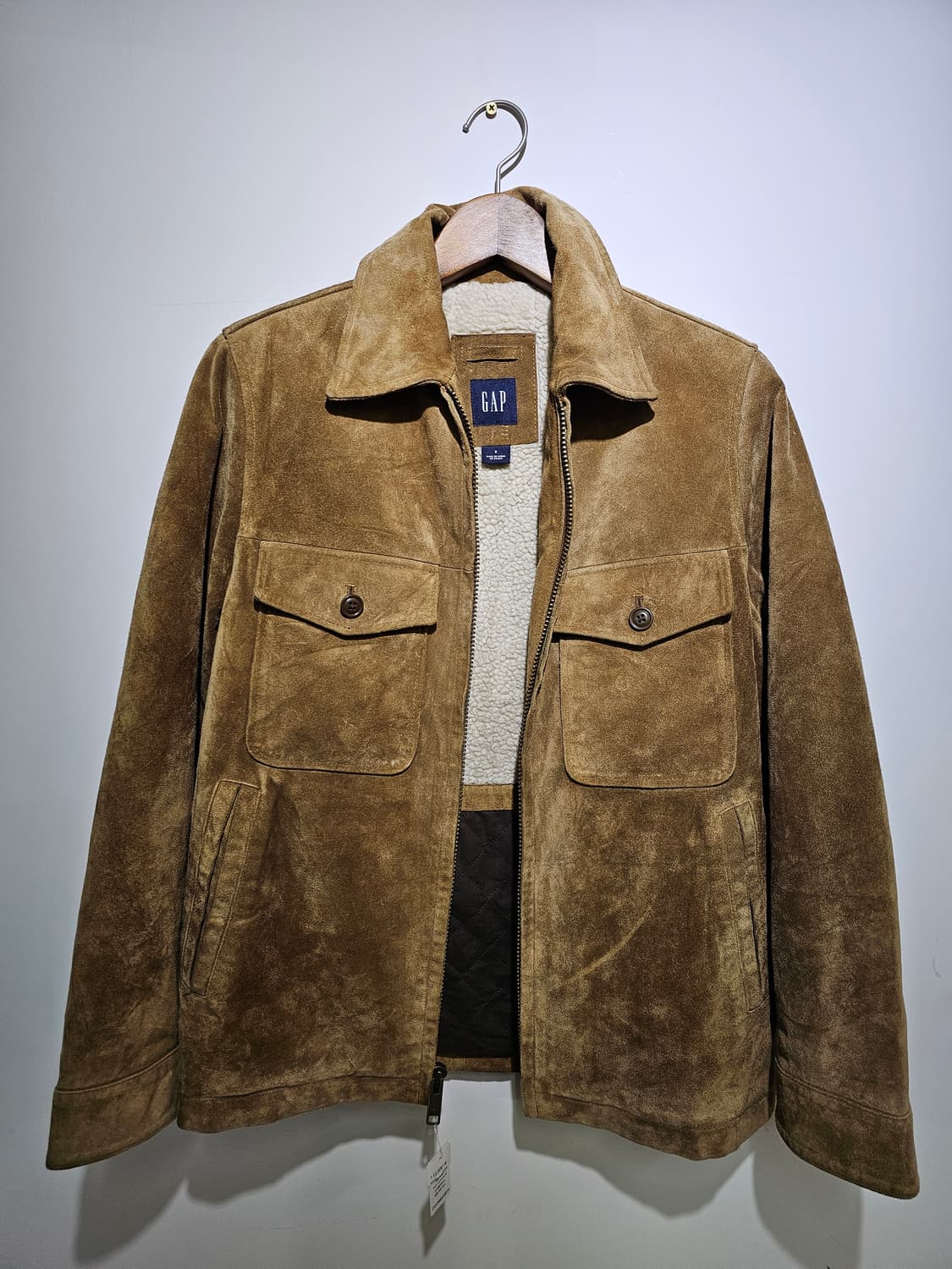 GAP 스웨이드 레더 자켓  (S) /AVIREX 가죽자켓 상품이미지1