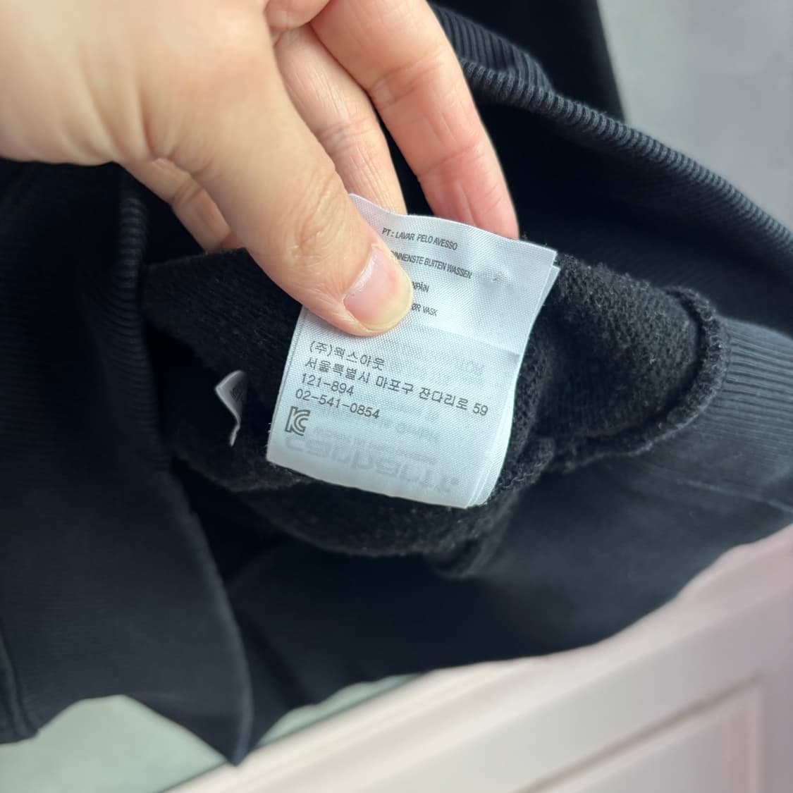 칼하트 wip 빅로고 후드 블랙 상품이미지4