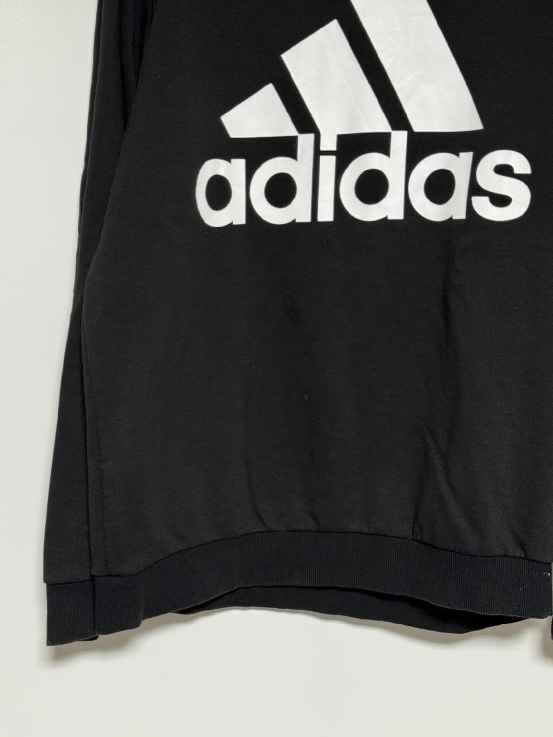 아디다스 빅로고 맨투맨 블랙 2XL 상품이미지8