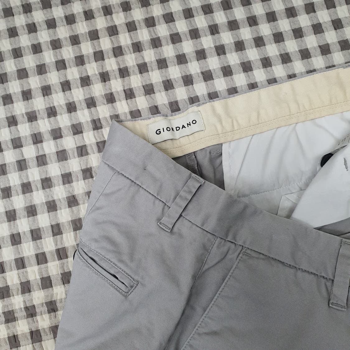 지오다노 스판 여름 면바지 남자31 상품이미지2