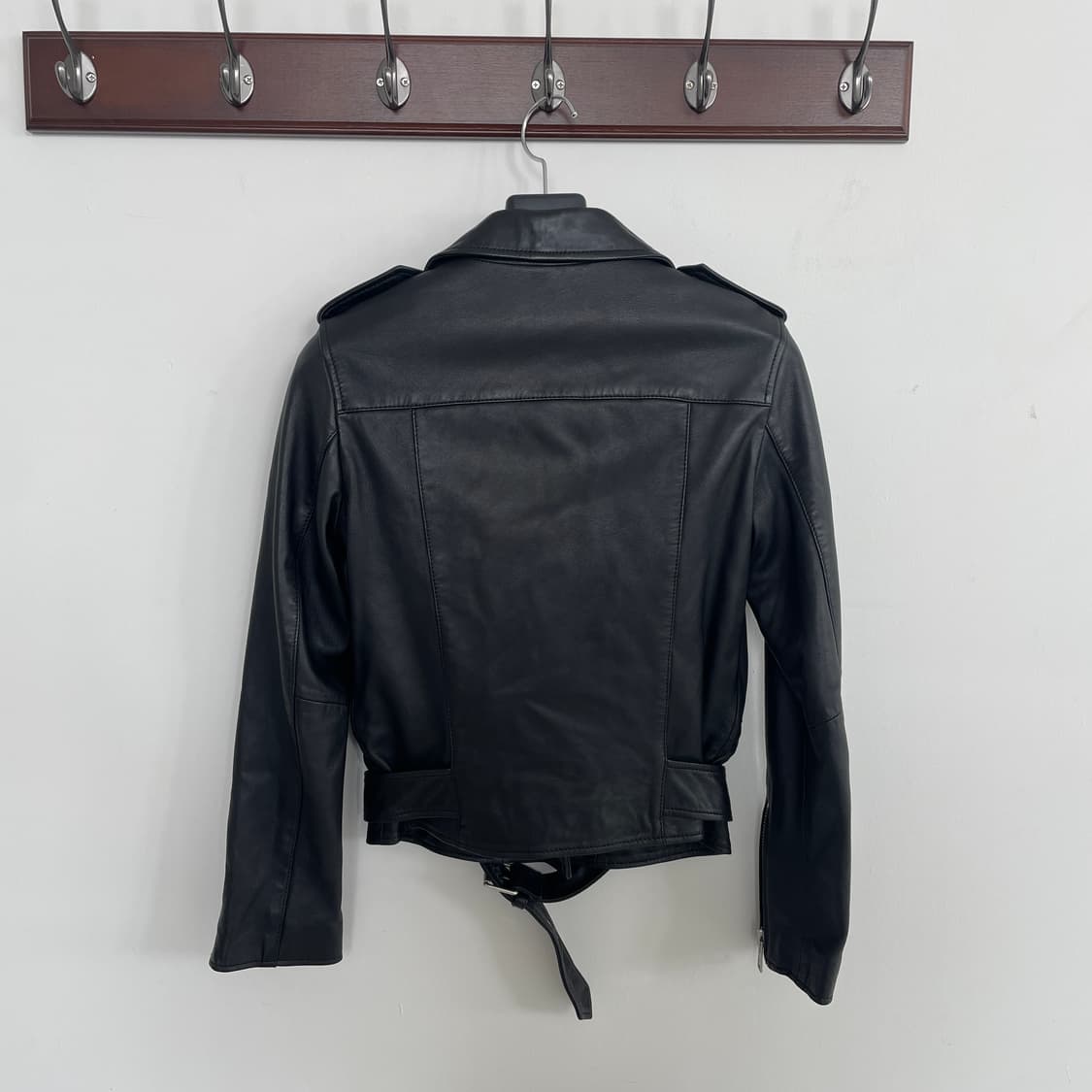 올세인츠 발펀 바이커 레더 자켓 블랙 y2k 상품이미지3