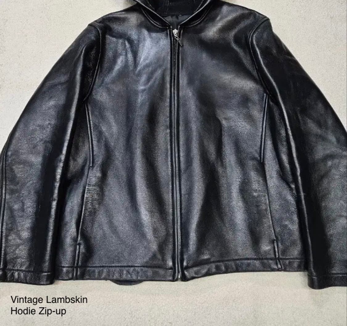 Vitage Lambskin Hodie Zip-up 상품이미지5