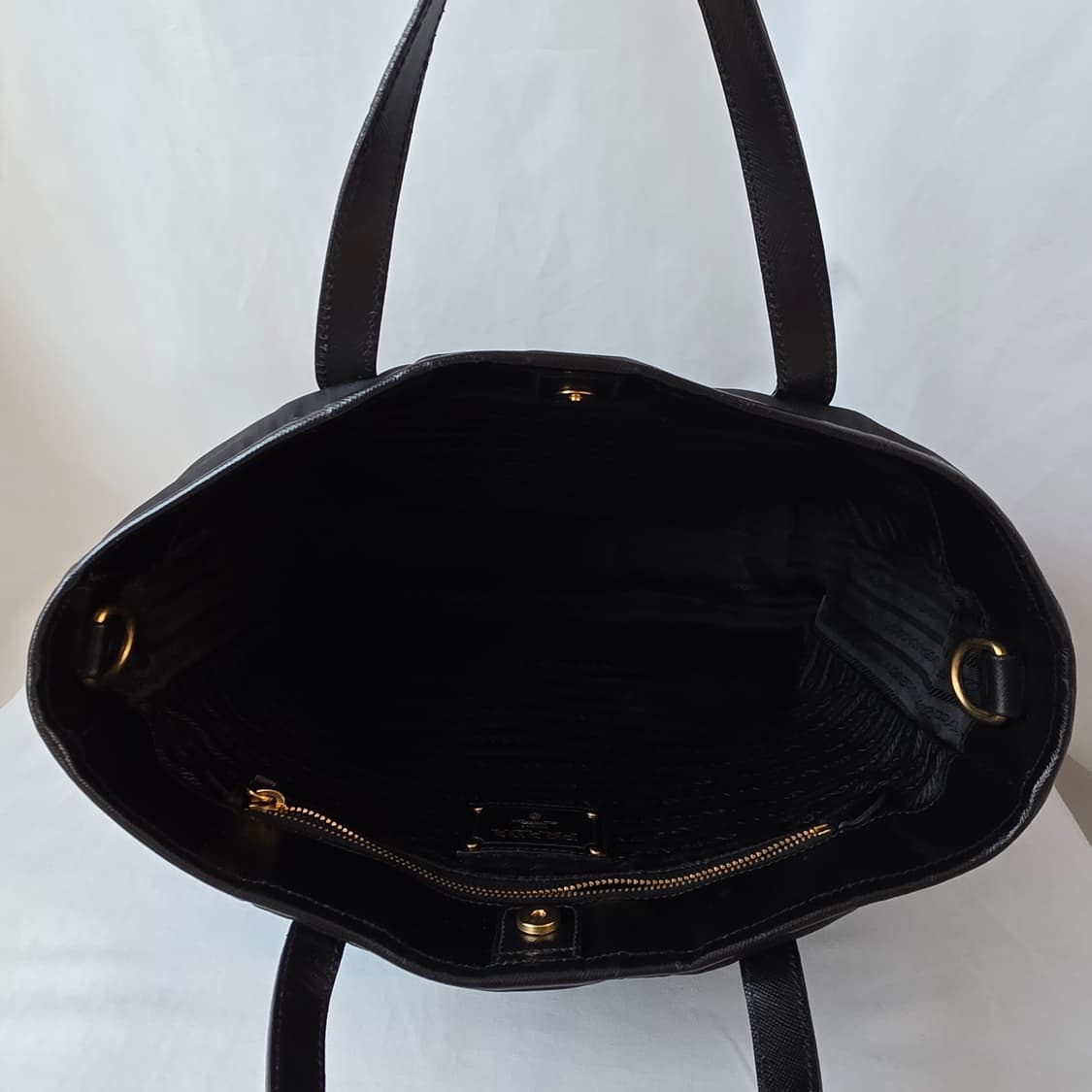 [정품 PRADA] 프라다 금장 나일론 토트백 여성 서류가방 상품이미지5