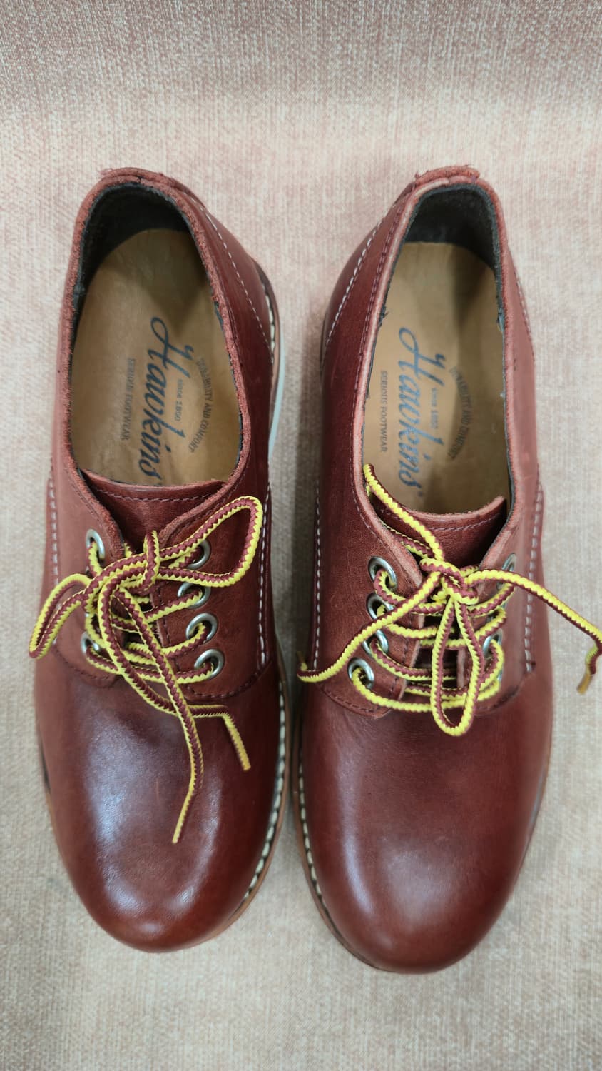 호킨스 미착용 230mm- 레드브라운 옥스포드화 로우컷 워크부츠 상품이미지2