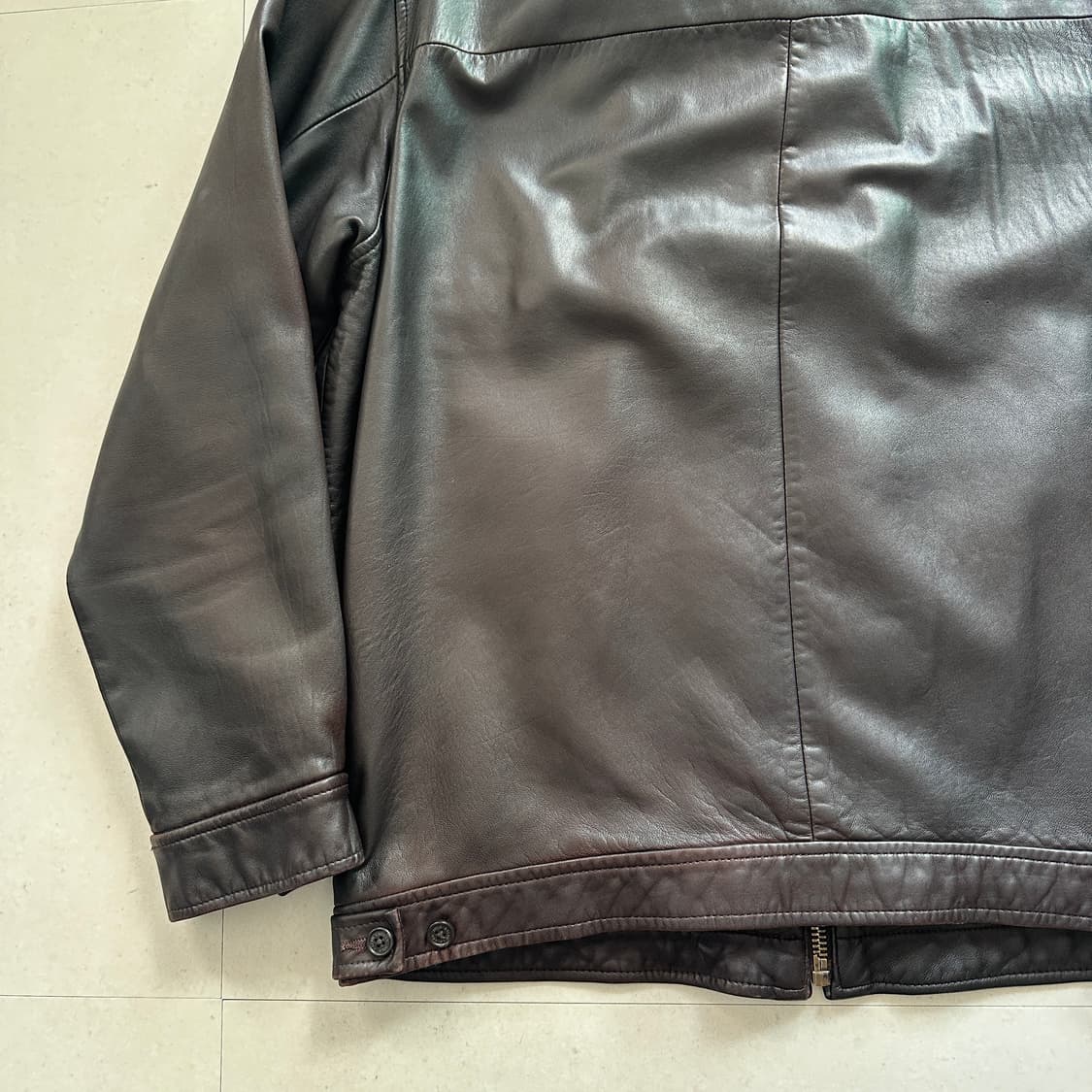 폴로 랄프로렌 가죽 레더 블루종 해링턴 자켓 M 상품이미지10