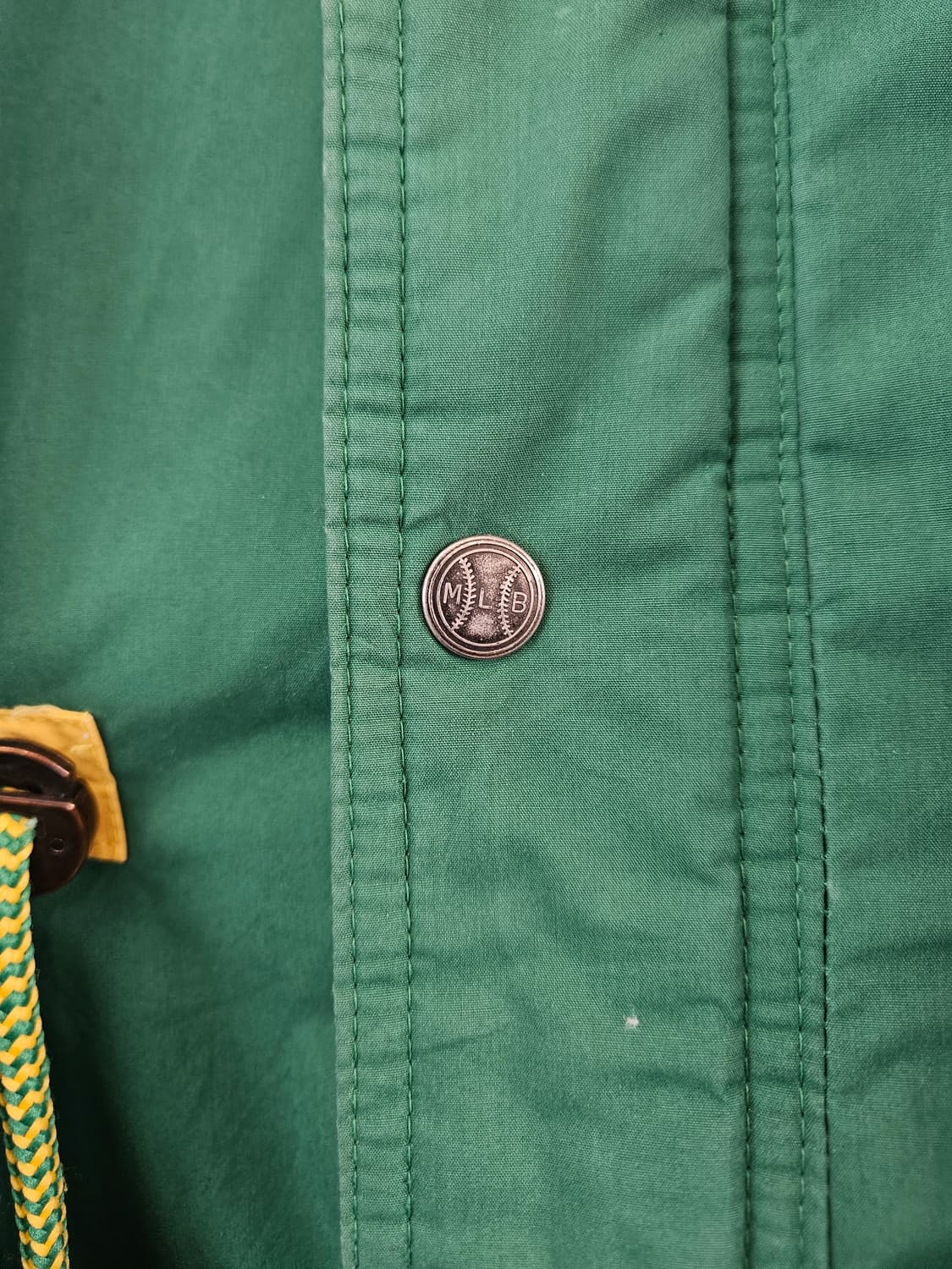 MLB 오클랜드 어슬레틱스 그린 야구 롱패딩 상품이미지4