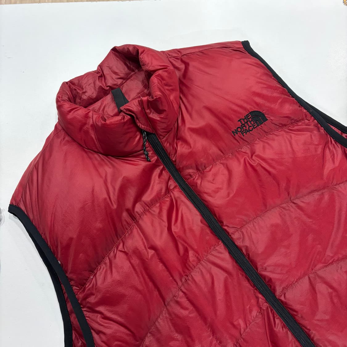 [105] 00s 노스페이스 써밋 패딩 조끼 버건디 레드 B688 상품이미지3