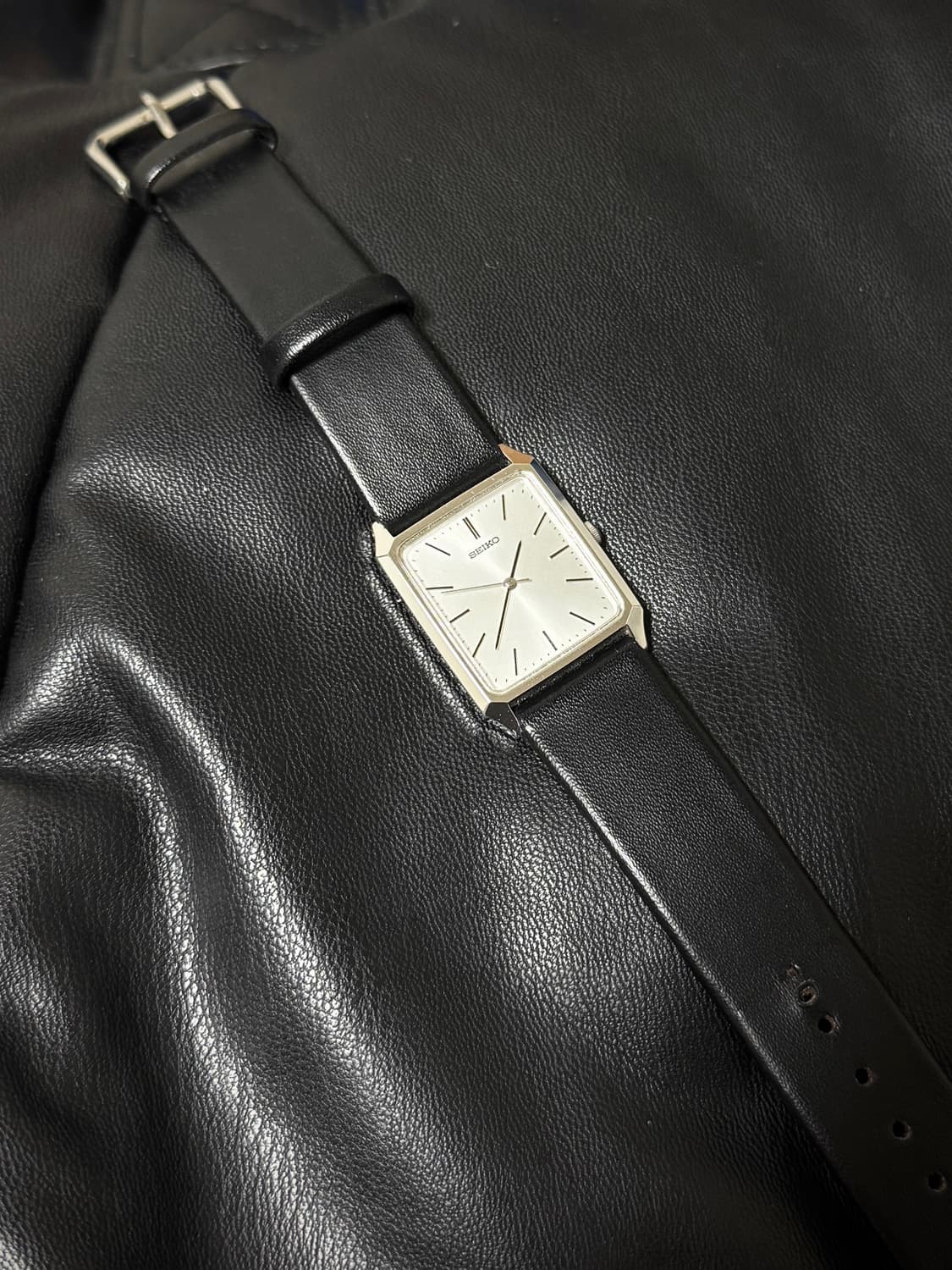 세이코 빈티지 쿼츠 사각 시계 상품이미지1