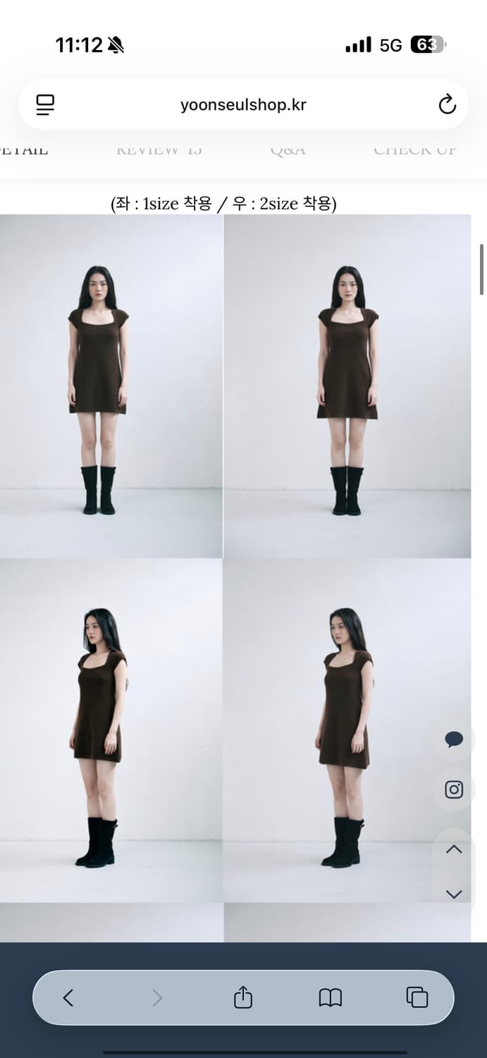 윤슬샵 lei 코코아 니트 원피스 상품이미지2