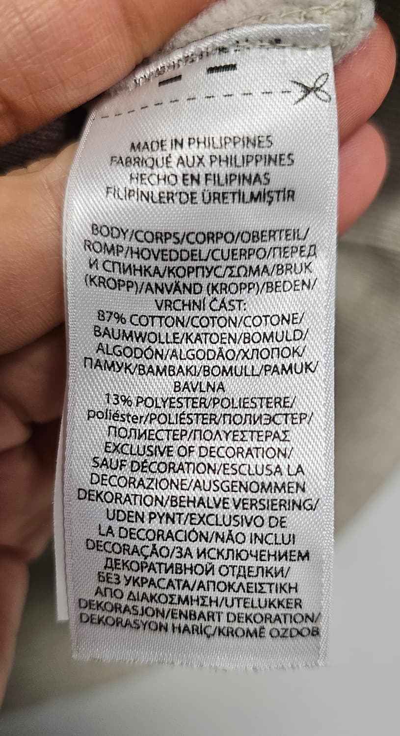 폴로 랄프로렌 신형QR라벨 맨투맨 기모 티셔츠 오트밀 상품이미지6