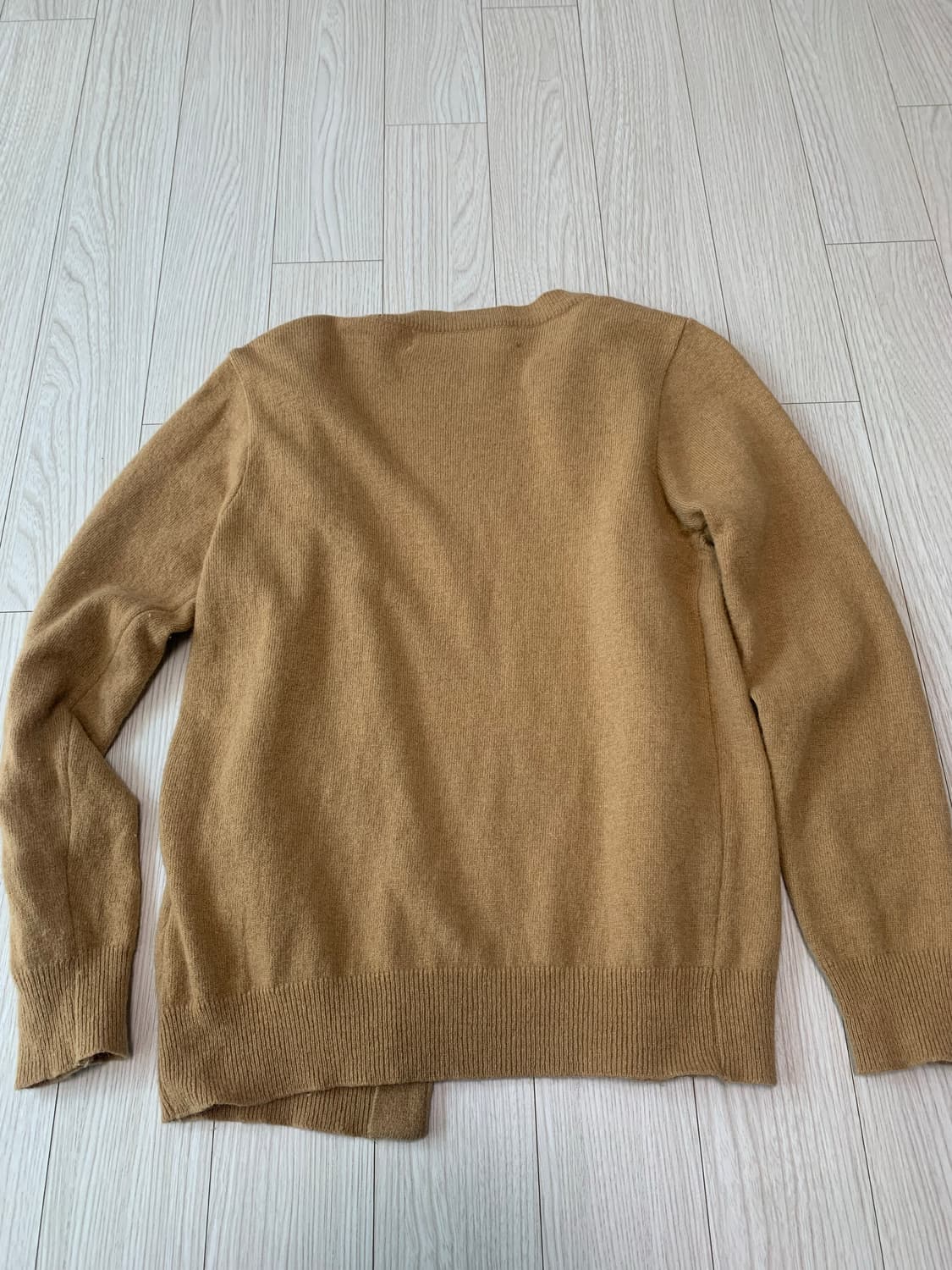 꼼데가르송 울 가디건 (빈티지 베이지 하트 와펜) 상품이미지8