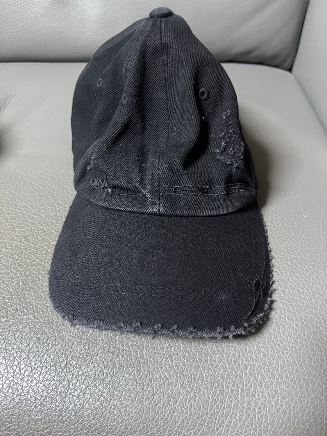 BLR 데님 블랙 캡 모자 상품이미지2