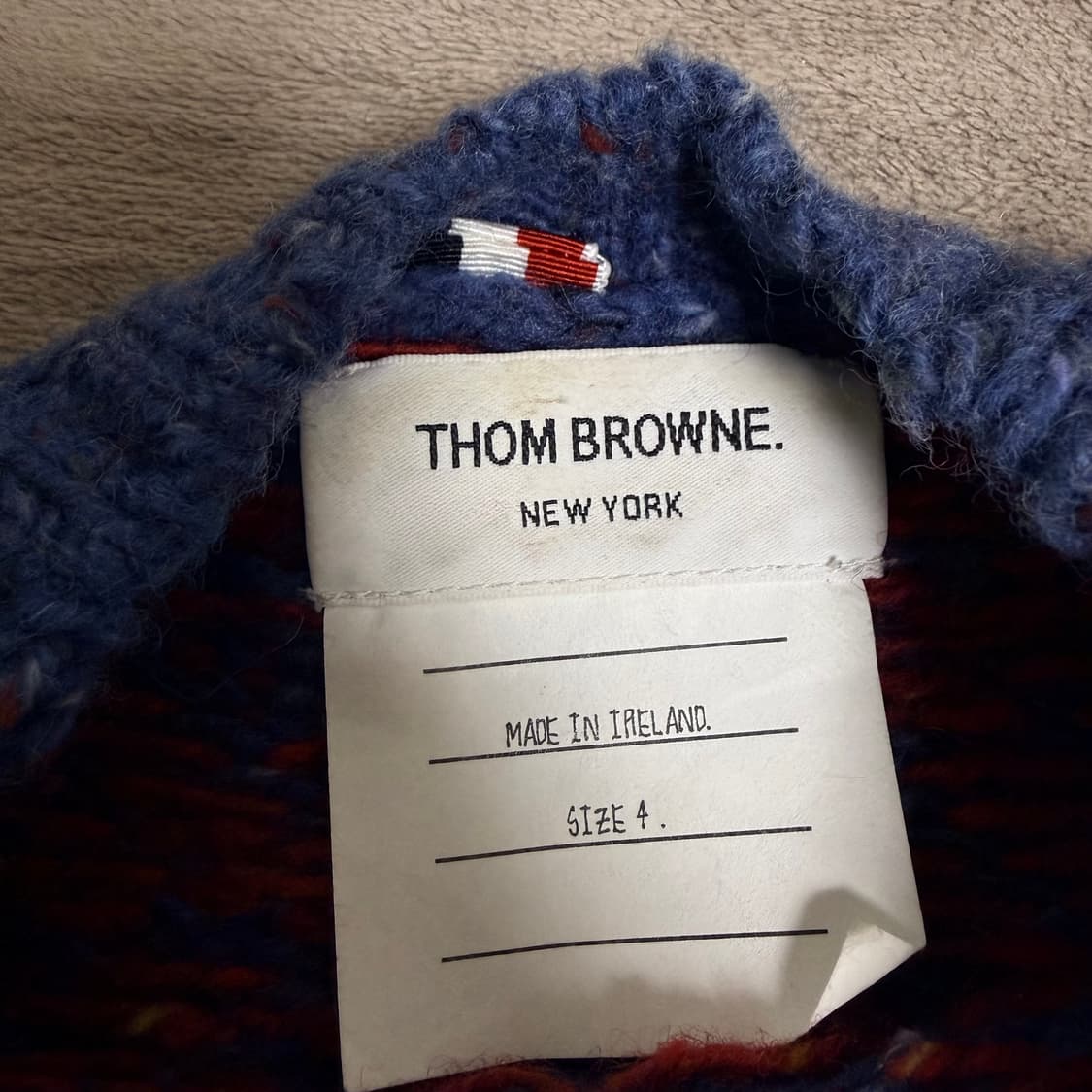 정품 톰브라운 사선완장 눈꽃 니트 4사이즈 상품이미지3