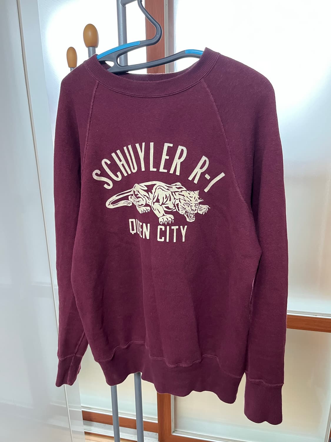 웨어하우스 버건디 스웻 맨투맨 상품이미지2