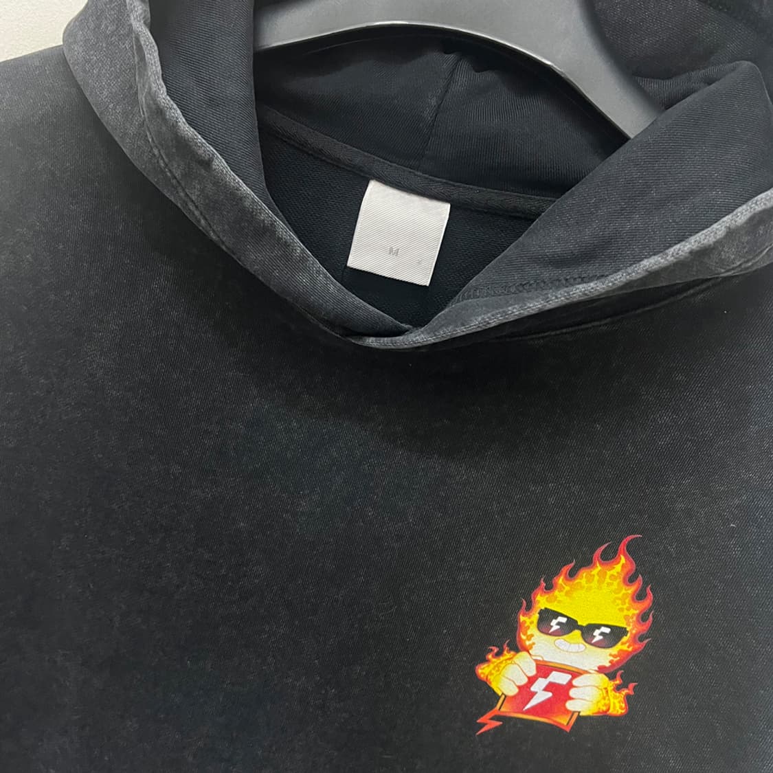 FOGO KOREA CREW 오버핏 피그먼트 후드티 L~XL 상품이미지4