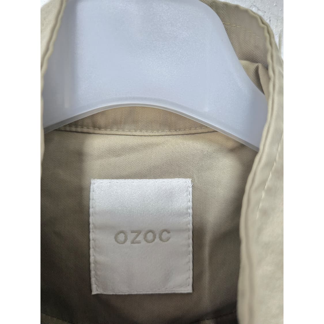 택포_ 오조크 OZOC 베이지 롱 트렌치 코트 FREE 상품이미지2