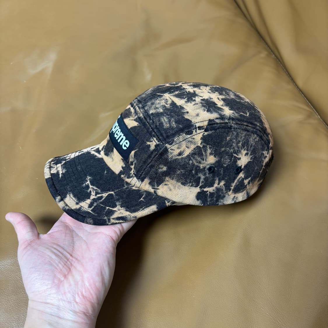 슈프림 캠프캡 모자 박스로고 데님 다이드 러스트 상품이미지4