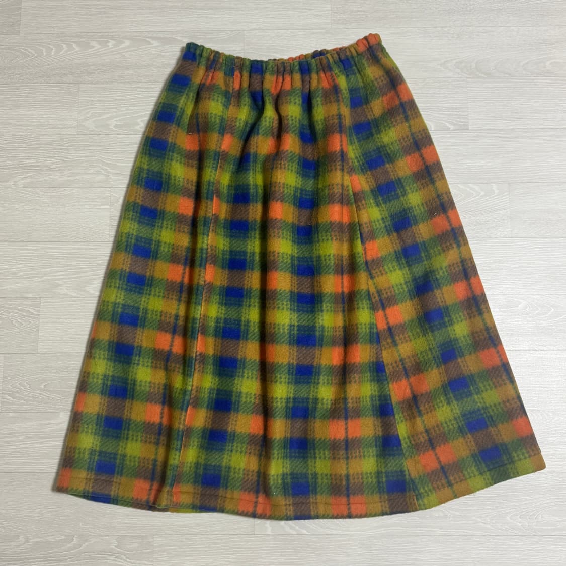 🍀 컬러 체크 밴딩 롱 스커트 🍀 상품이미지1